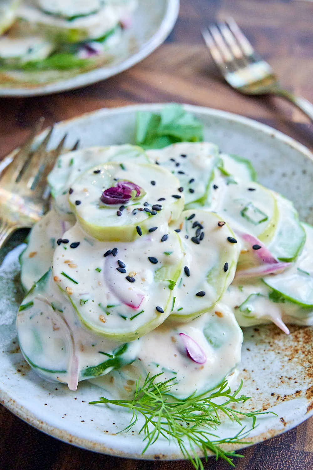 Chili Mayo Cucumber Salad