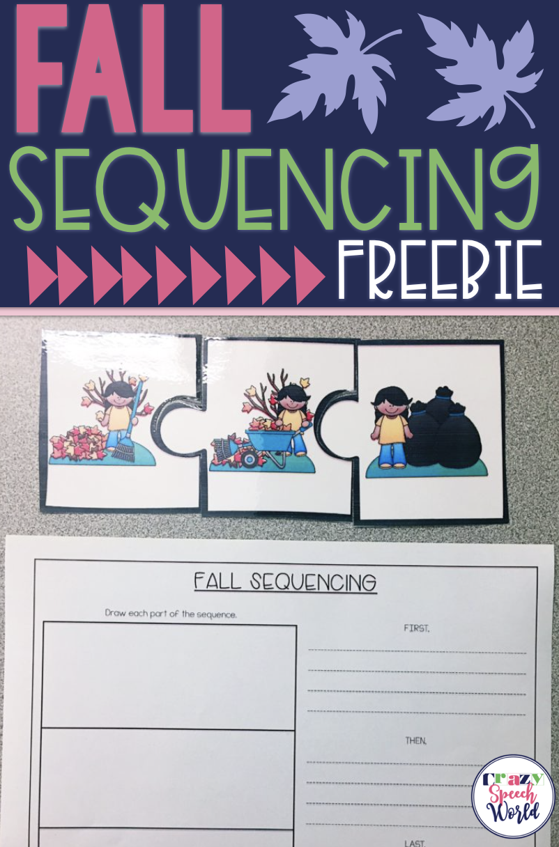 Fall Sequencing Puzzles (FREEBIE!) - Crazy Speech World