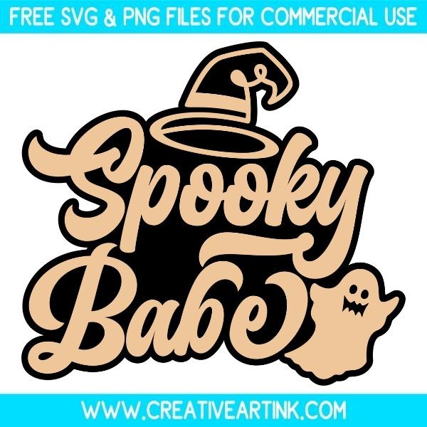 Free Spooky Babe SVG Cut File