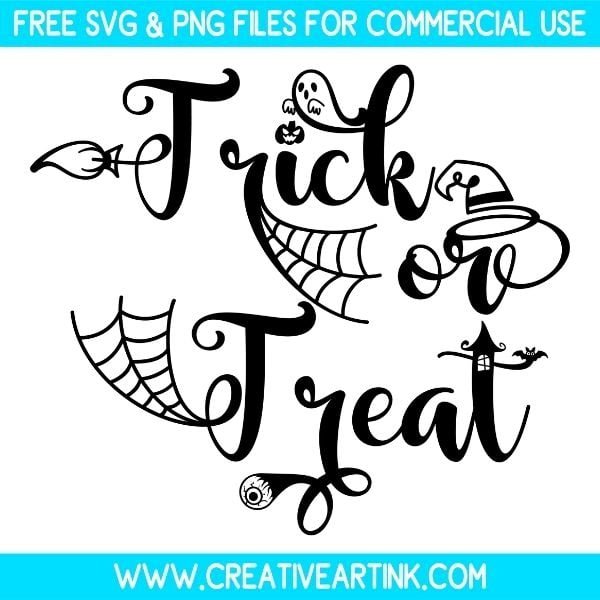 Free Trick Or Treat SVG Cut File