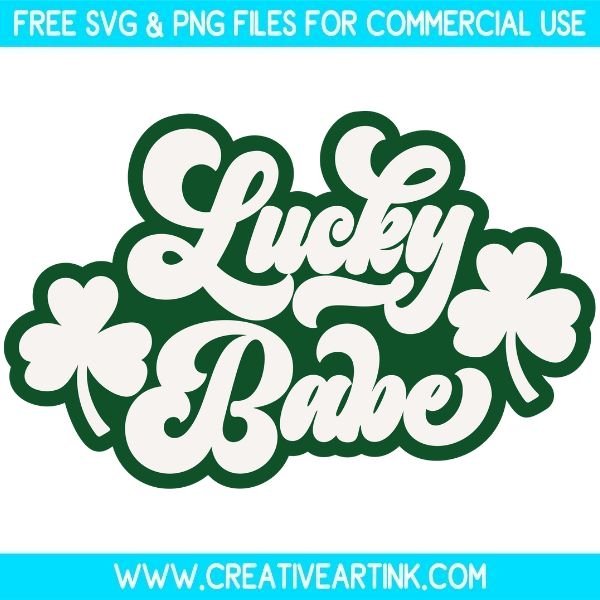 Free Lucky Babe SVG Cut File