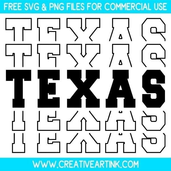 Texas SVG Cut & PNG Images Free Download