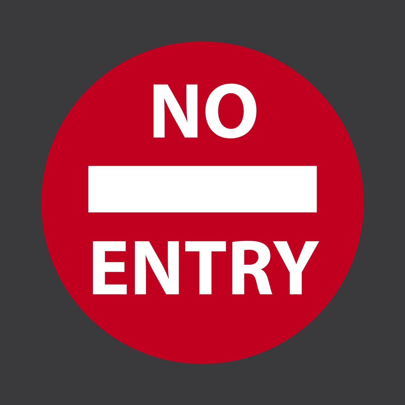 No Entry Sign Creative Preformed Markings 25010 | Hot Sex Picture