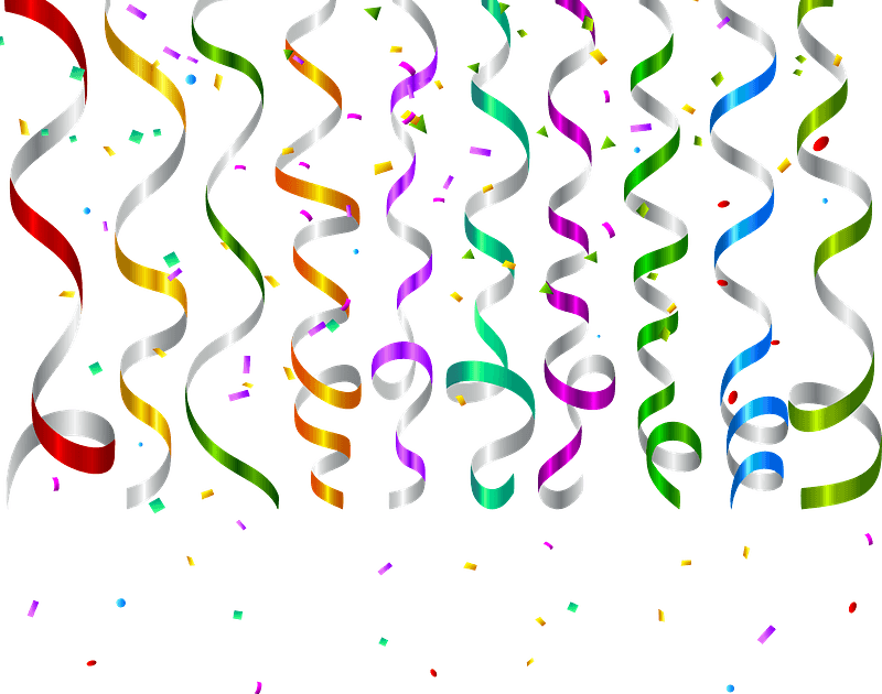 Colourful confetti clipart. Free download transparent .PNG | Creazilla