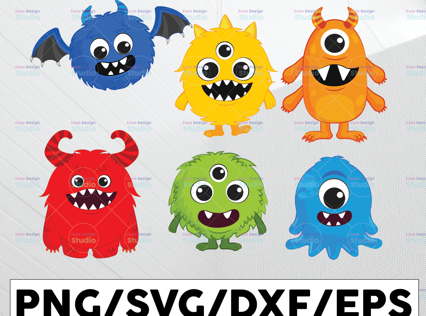 Silly Monsters Svg Monster Svg Tv Svg Cricut File Clipart Bundle ...