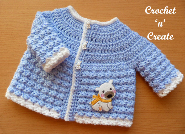 Free baby crochet pattern-tommys jacket