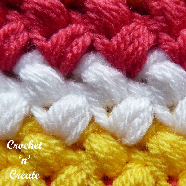 Free bean stitch crochet tutorial