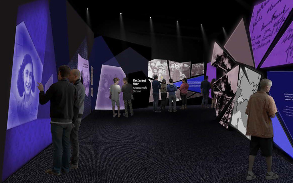 The Hilton Family Holocaust Education Center in Phoenix will be 30,000 square feet and include multiple galleries and exhibits. (Rendering courtesy of Arizona Jewish Historical Society)