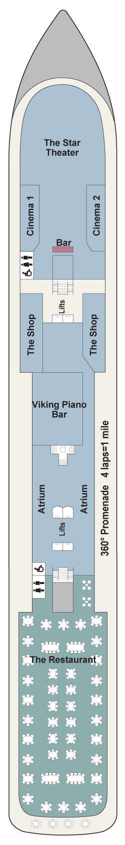 Viking Sea deck plans - Cruiseline.com