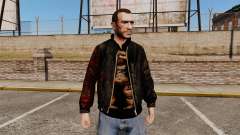 Black jacket made of recycled leather for GTA 4