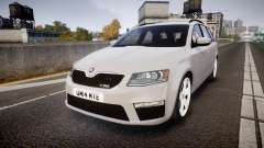 Skoda Octavia Combi vRS 2014 [ELS] Unmarked para GTA 4