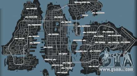 GTA 4 maps - Liberty City