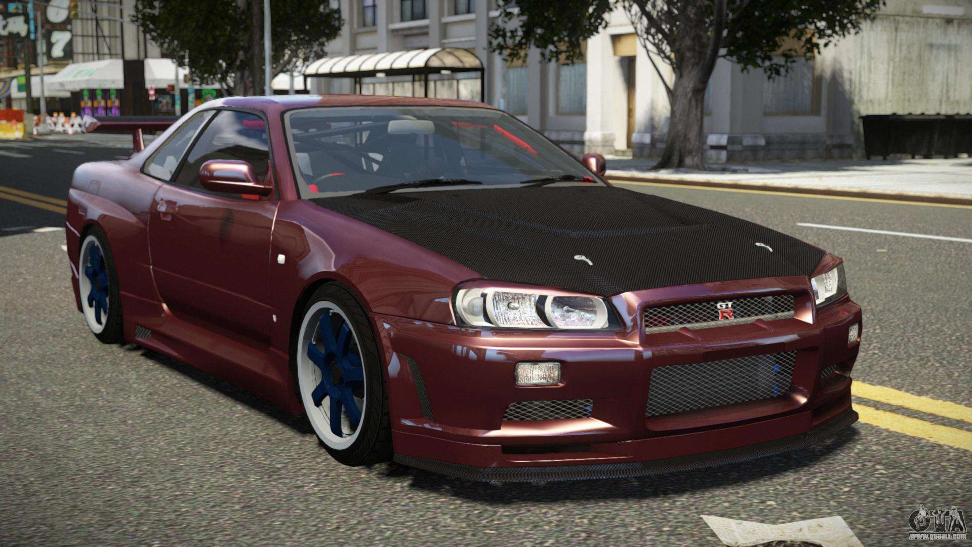 Nissan Skyline R34 GT-R XR for GTA 4