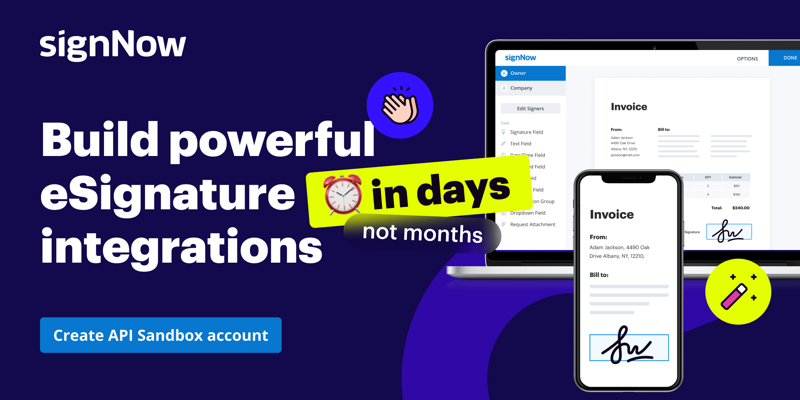 Developer-friendly eSignature API that scales with your workflows