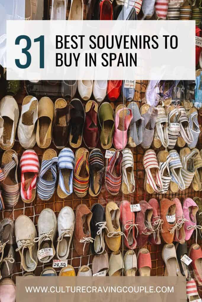 31 Best Souvenirs to Buy in Spain Pinterest Pin