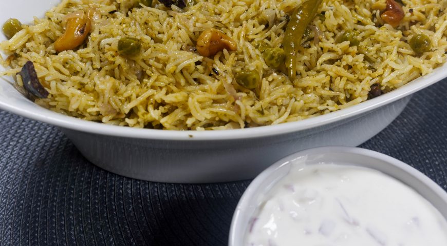 coriander leaves pulao