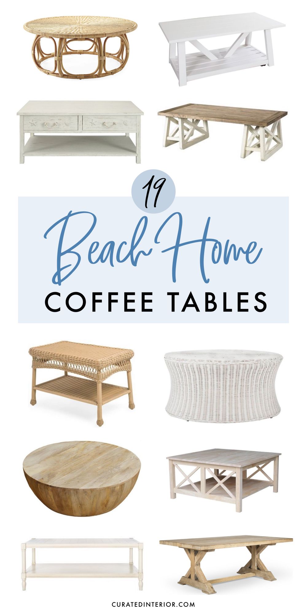 19 Beach Home Coffee Tables