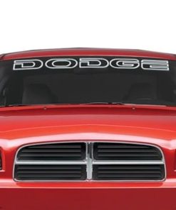 Dodge Outlined Windshield Decals - https://customstickershop.us/product-category/windshield-decals/