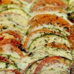 Baked Zucchini Tomato Mozzarella Tian Provencal Recipe Allison Antalek cut2therecipe