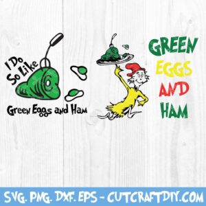 Green Eggs and Ham Dr. Seuss SVG