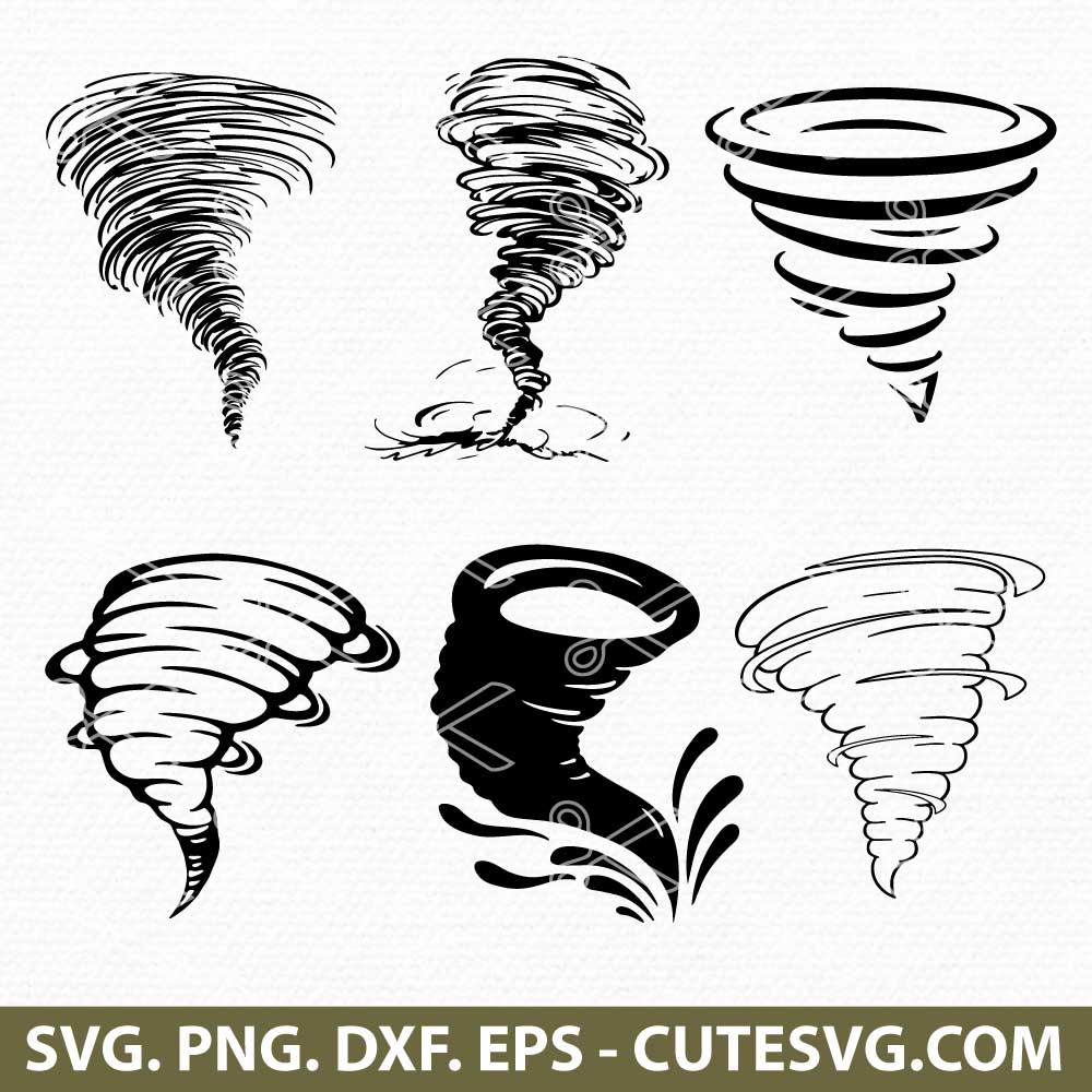 Tornado Clipart Svg Cut File Tornado Svg Twister Storm Svg Hurricane ...