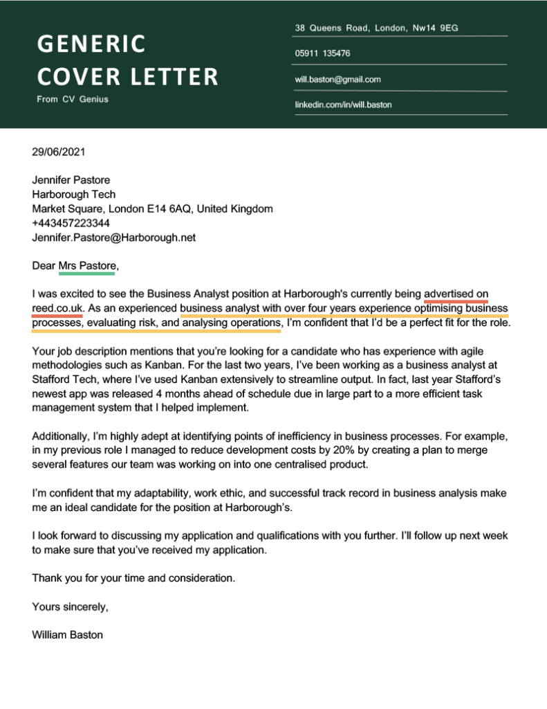 general cover letter template 5+ best cover letter examples for uk job ...