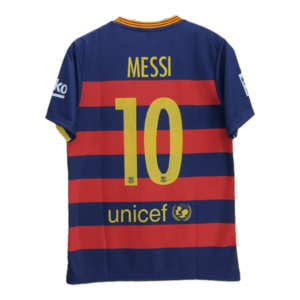 Lionel Messi 2015-16 Barcelona home jersey number 10 printed