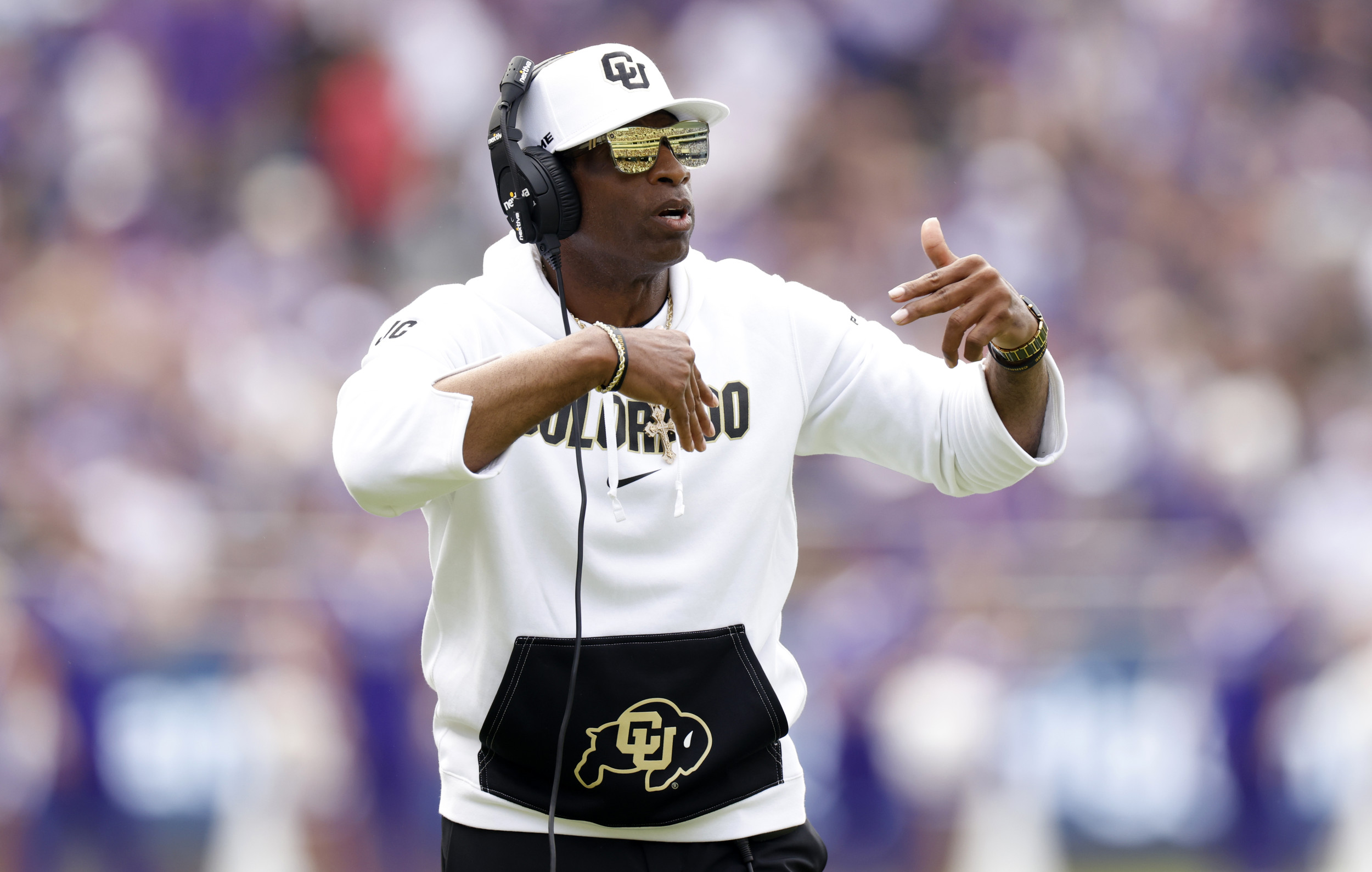 Deion Sanders Gifts Colorado Buffaloes With Signature Sunglasses - Newsweek