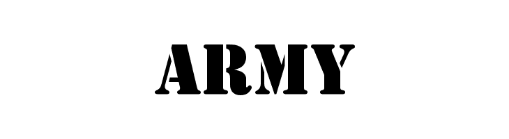 Army: Army Font