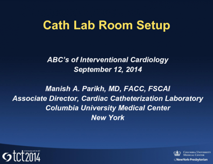 Cath Lab Room Setup