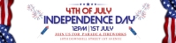 4th of July, event, Independence day, event Banner 2' × 8' template