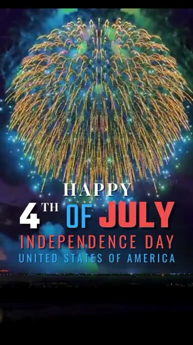 4th of july История на Instagram template