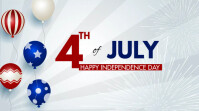 4th of July Digital Display (16:9) template