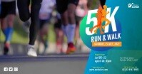 5K Run Facebook Cover Video template