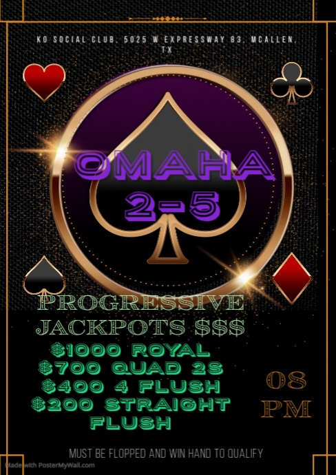 GAMBLING NIGHT POSTER A4 template