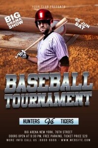 BASEBALL TOURNAMENT Tumblr Graphic template