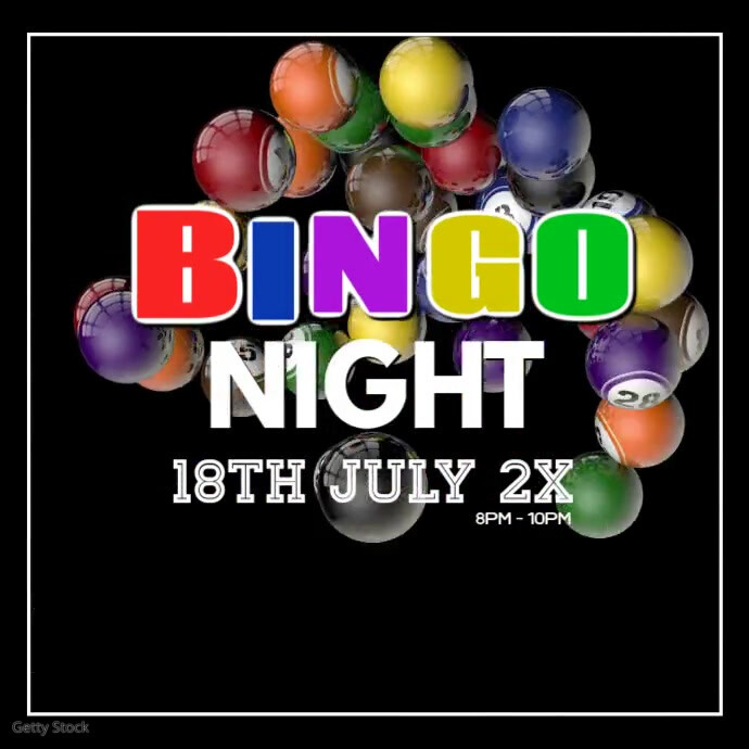 Bingo Night Games Fun Win Prices Play Video Template | PosterMyWall