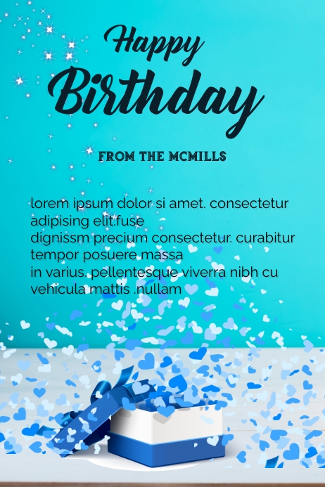 birthday flyer Template | PosterMyWall