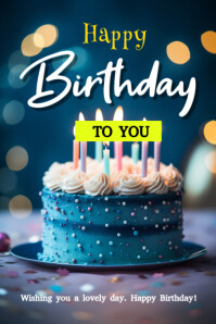 Birthday wish Tumblr Graphic template