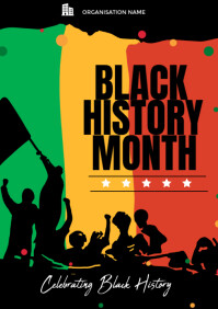 Black Maximalist  History Month Flyer  A3 template