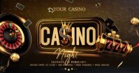 Casino Night Facebook Event Cover template