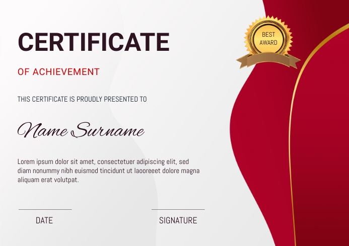 CERTIFICATE Template | PosterMyWall