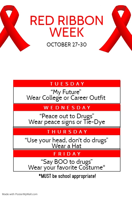 Copy of Red Ribbon week Flyer Design Template | PosterMyWall