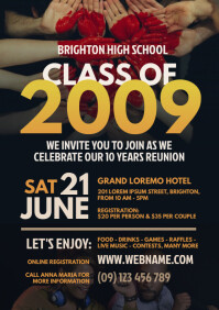 Class Reunion Flyer A4 template