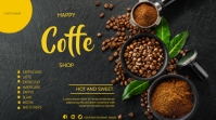 coffee flyer Digital Display (16:9) template