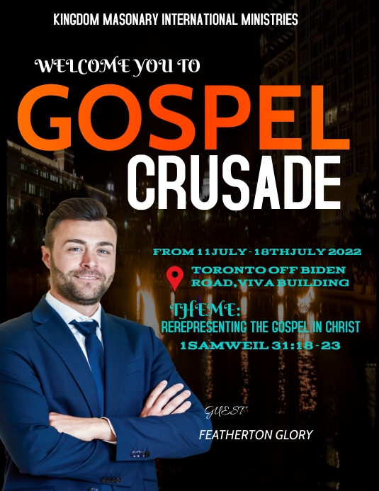 CRUSADE POSTER TEMPLATE Flyer (US Letter)