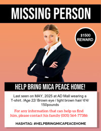 Missing person flyer poster design template  (1)