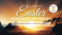 Easter resurrection sunday service Blog Header template