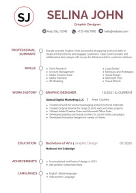 Elegant Resume template A4