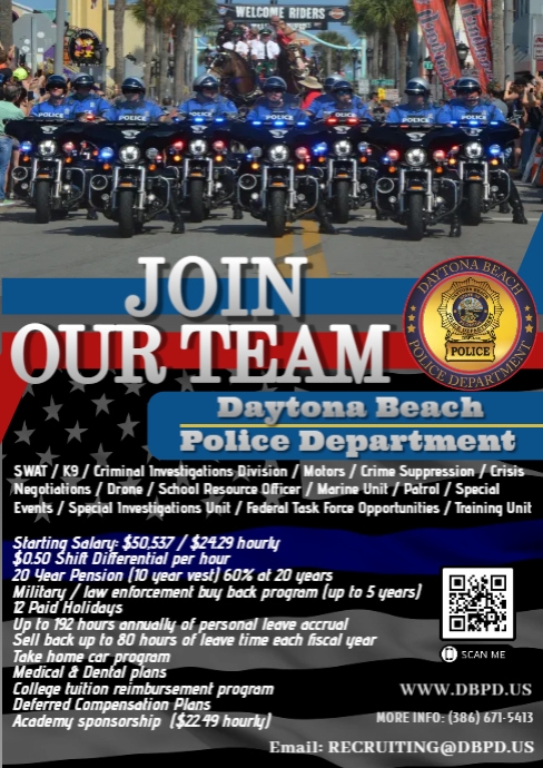 Police Recruitment Flyer Template A4